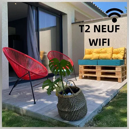 Les Jardins D'oc - Wifi, Terrasse Et Jardinet - T2 Neuf Lejlighed *